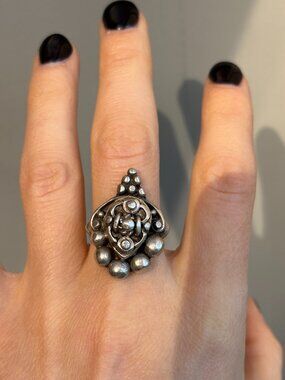 Stunning Vintage Chunky Silver Ring